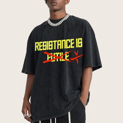 Resistance is futile Vintage Distressed T-shirt