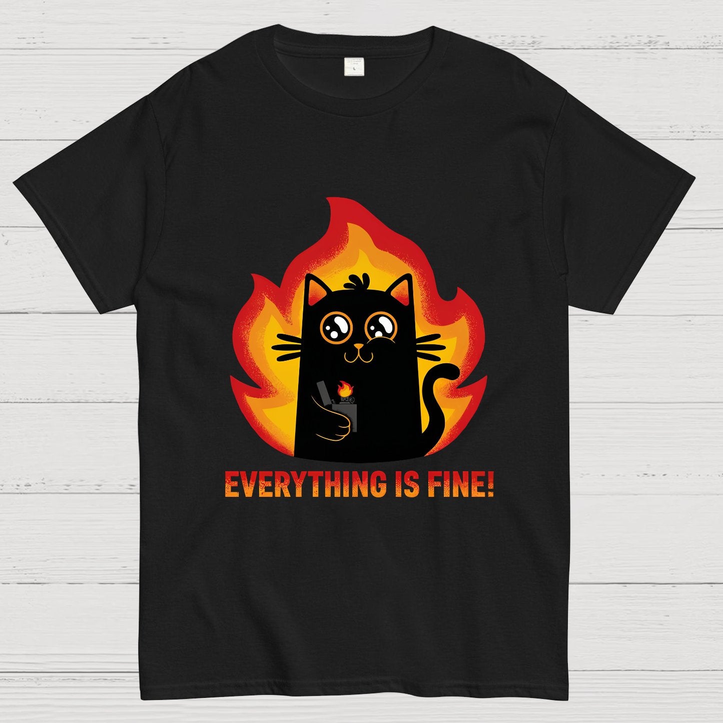 Everything Is Fine Geek T-Shirt