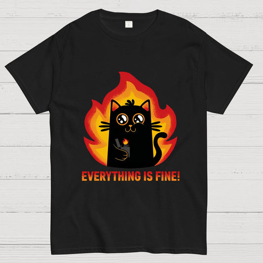 Everything Is Fine Geek T-Shirt