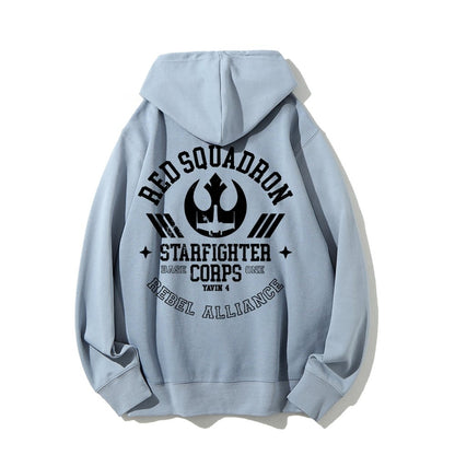 Red Team Base One Printed Back Unisex Cotton Hoodie