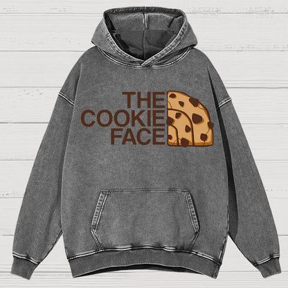 Cookie Face Vintage Distressed Hoodie