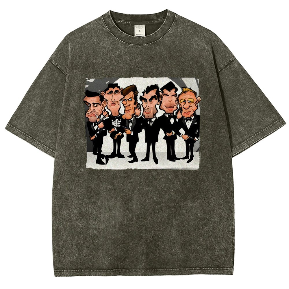 Six Faces One Spy Vintage Distressed T-shirt