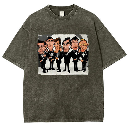 Six Faces One Spy Vintage Distressed T-shirt