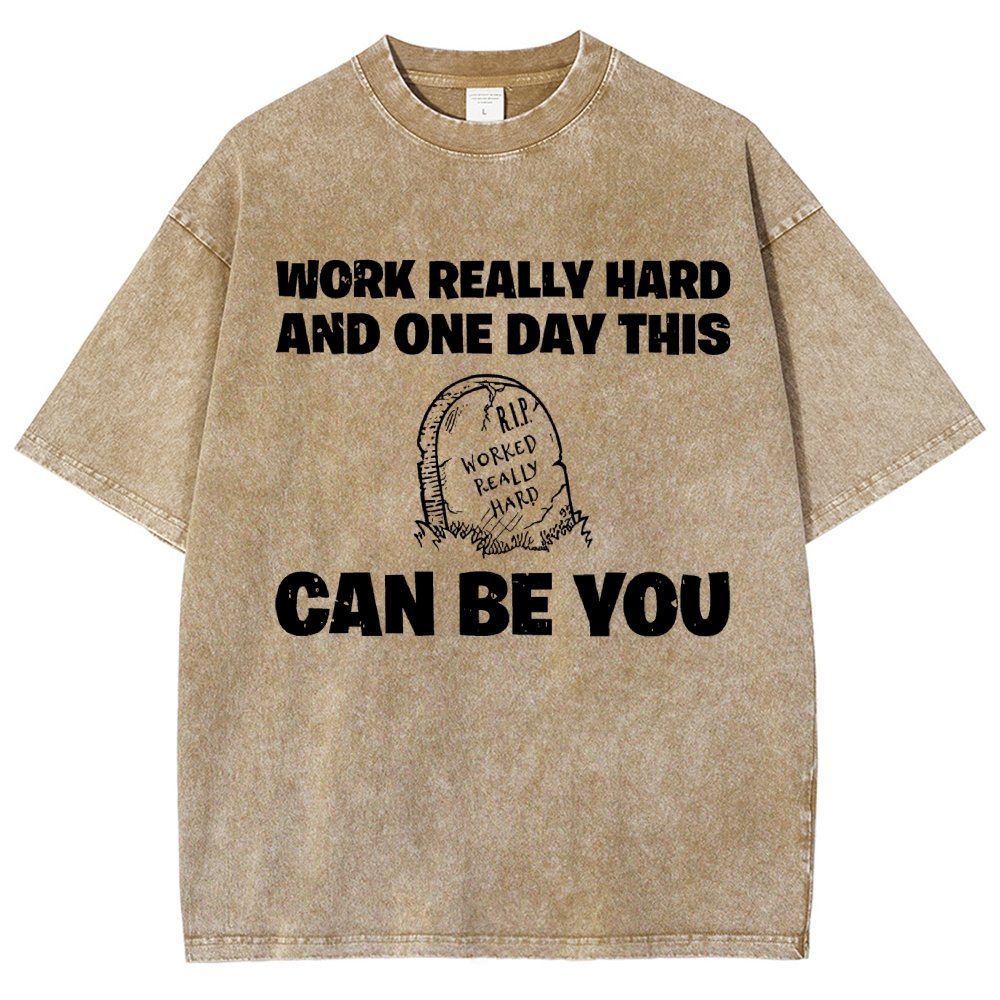 R.I.P. Worked Really Hard Vintage Distressed T-shirt