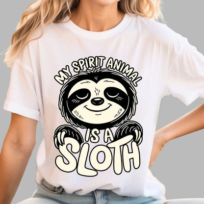 My Spirit Animal is a Sloth Geek T-Shirt