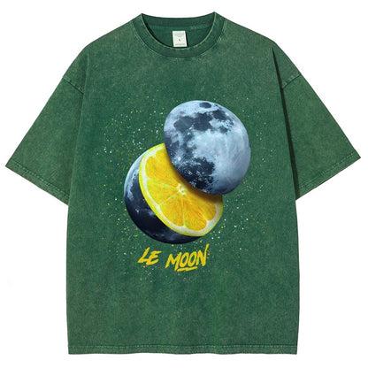 Le Moon - Lemon Moon Vintage Distressed T-shirt