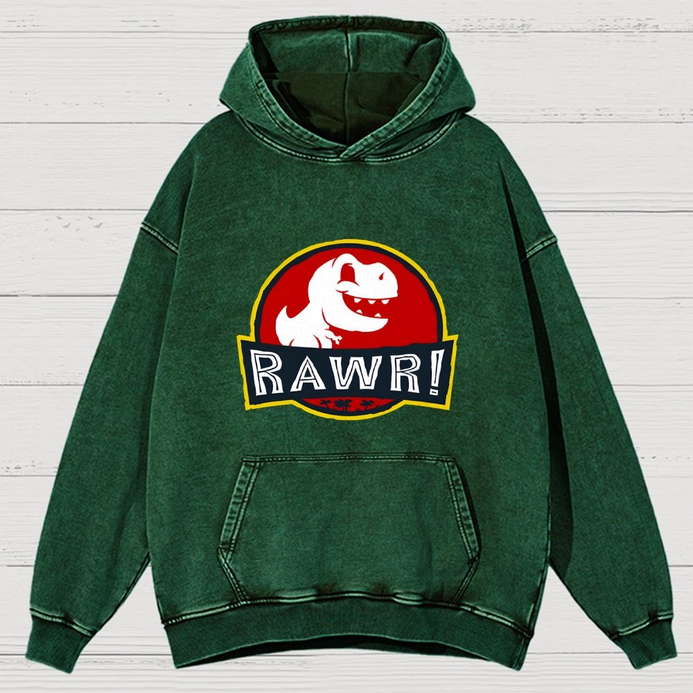 RAWR! Vintage Distressed Hoodie