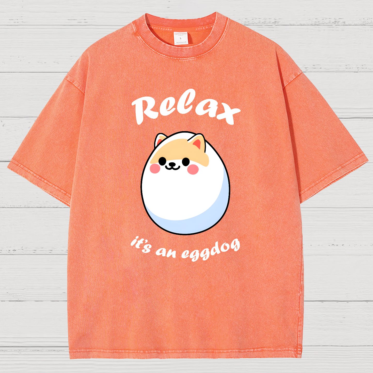 Relax it's an Eggdog Vintage Distressed T-shirt