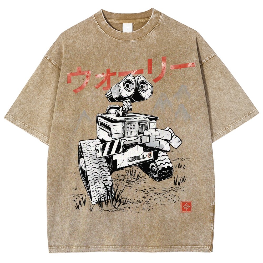 EcoBot Sumi-E Vintage Distressed T-shirt