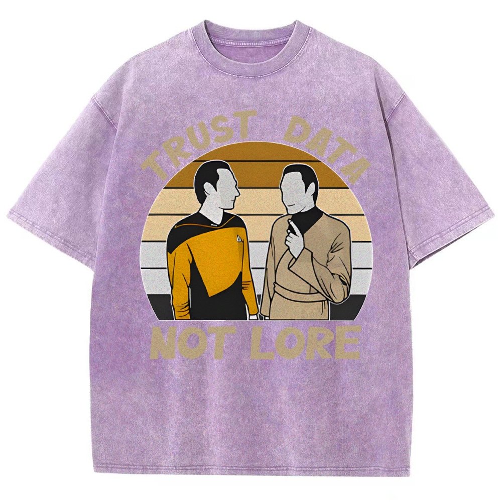 Trust Data Not Lore Vintage Distressed T-shirt