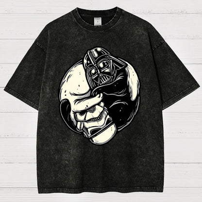 Black and White Cats Vintage Distressed T-shirt