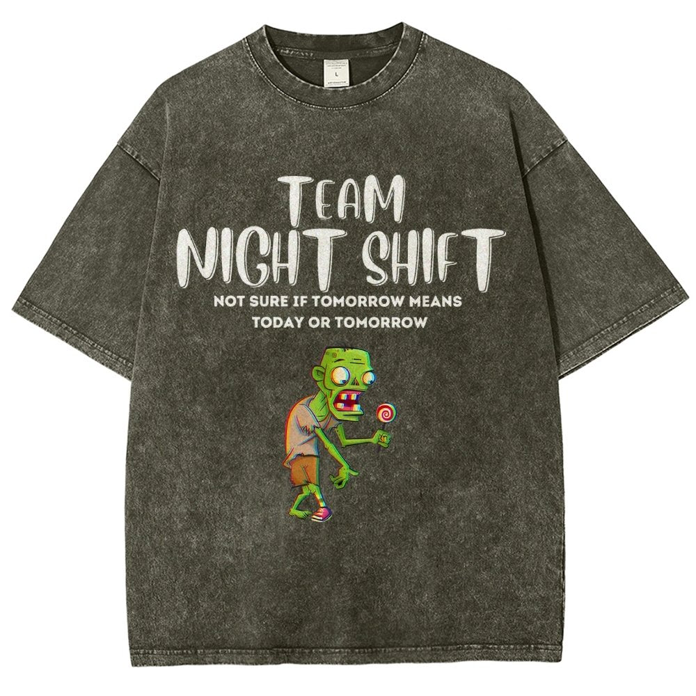 Night Shift Team! Vintage Distressed T-shirt