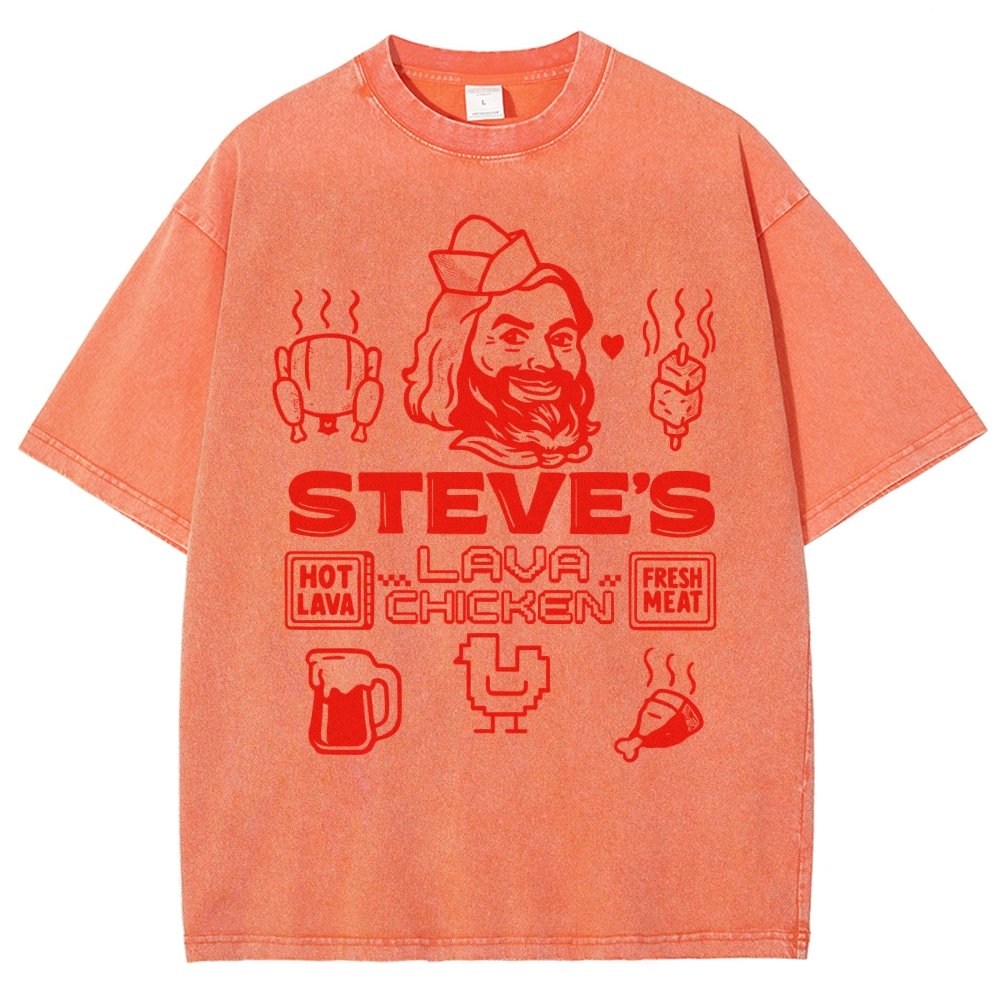 Steve's Lava Chicken Vintage Distressed T-shirt