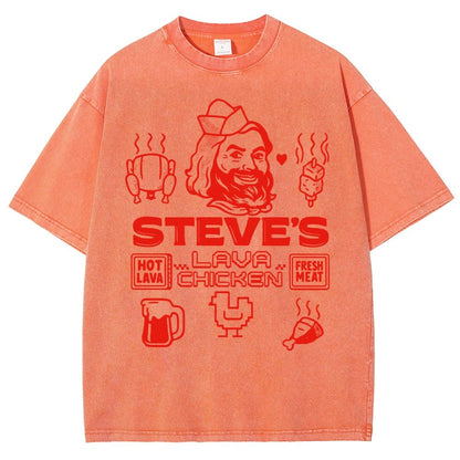 Steve's Lava Chicken Vintage Distressed T-shirt