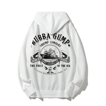 The Fruit Of The Sea Printed Back Unisex Cotton Hoodie