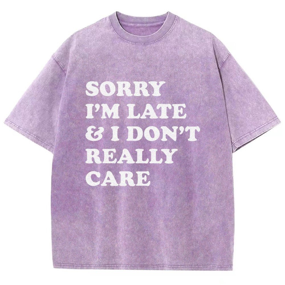 Sorry I'm Late Vintage Distressed T-shirt
