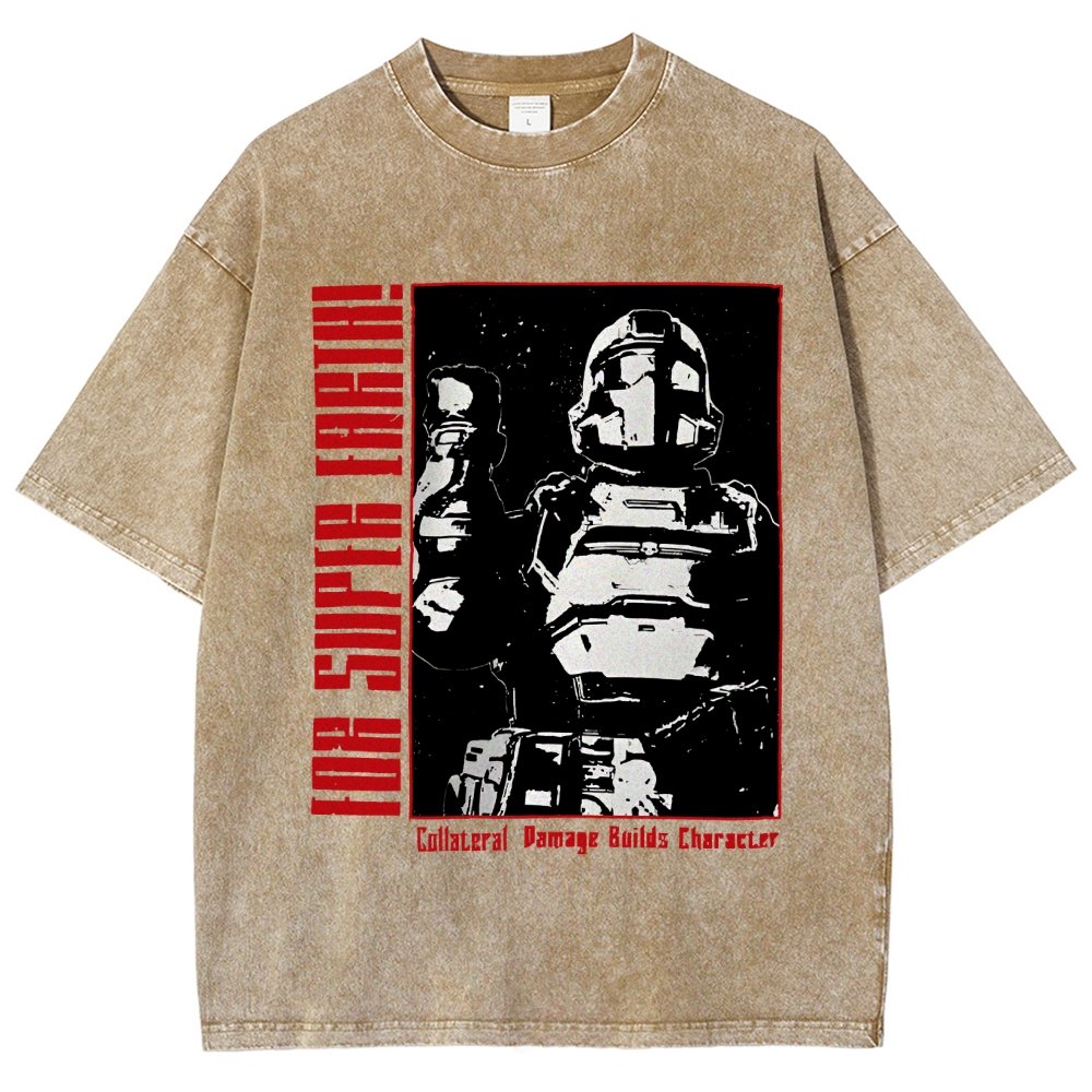 Tactical Star Soldier Vintage Distressed T-shirt
