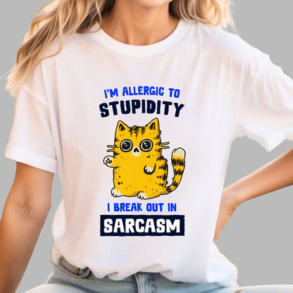 I Am Allergic To Stupidity Geek T-Shirt