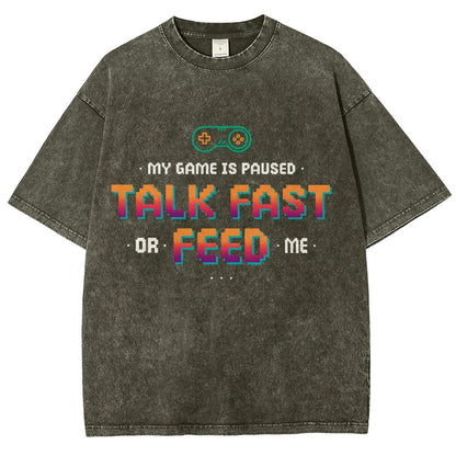 Feed the Gamer Vintage Distressed T-shirt