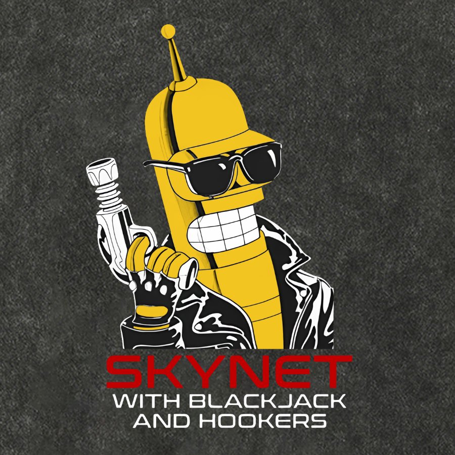 Cyber Force With Hookers And Blackjack Vintage Distressed T-shirt