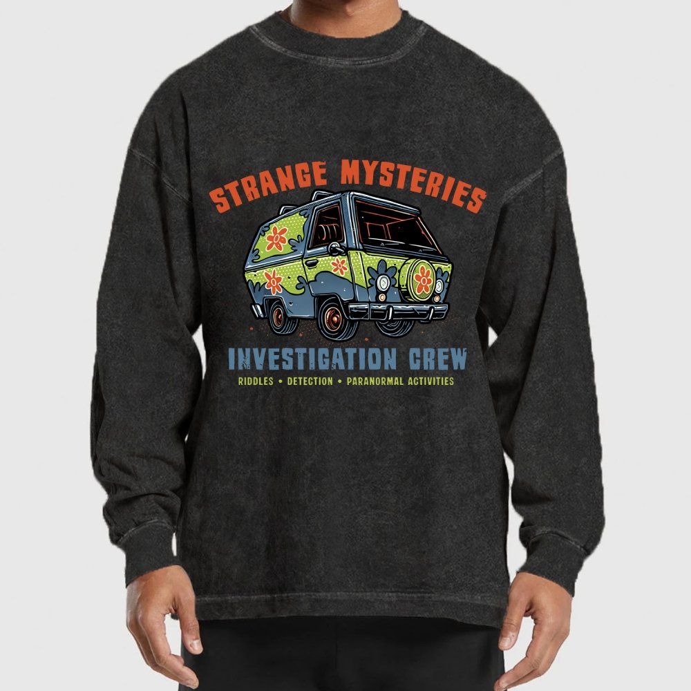 Strange Mysteries Washed Long Sleeve Tee