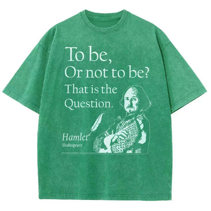 To Be Or Not To Be  Hamlet, Shakespeare Vintage Distressed T-shirt