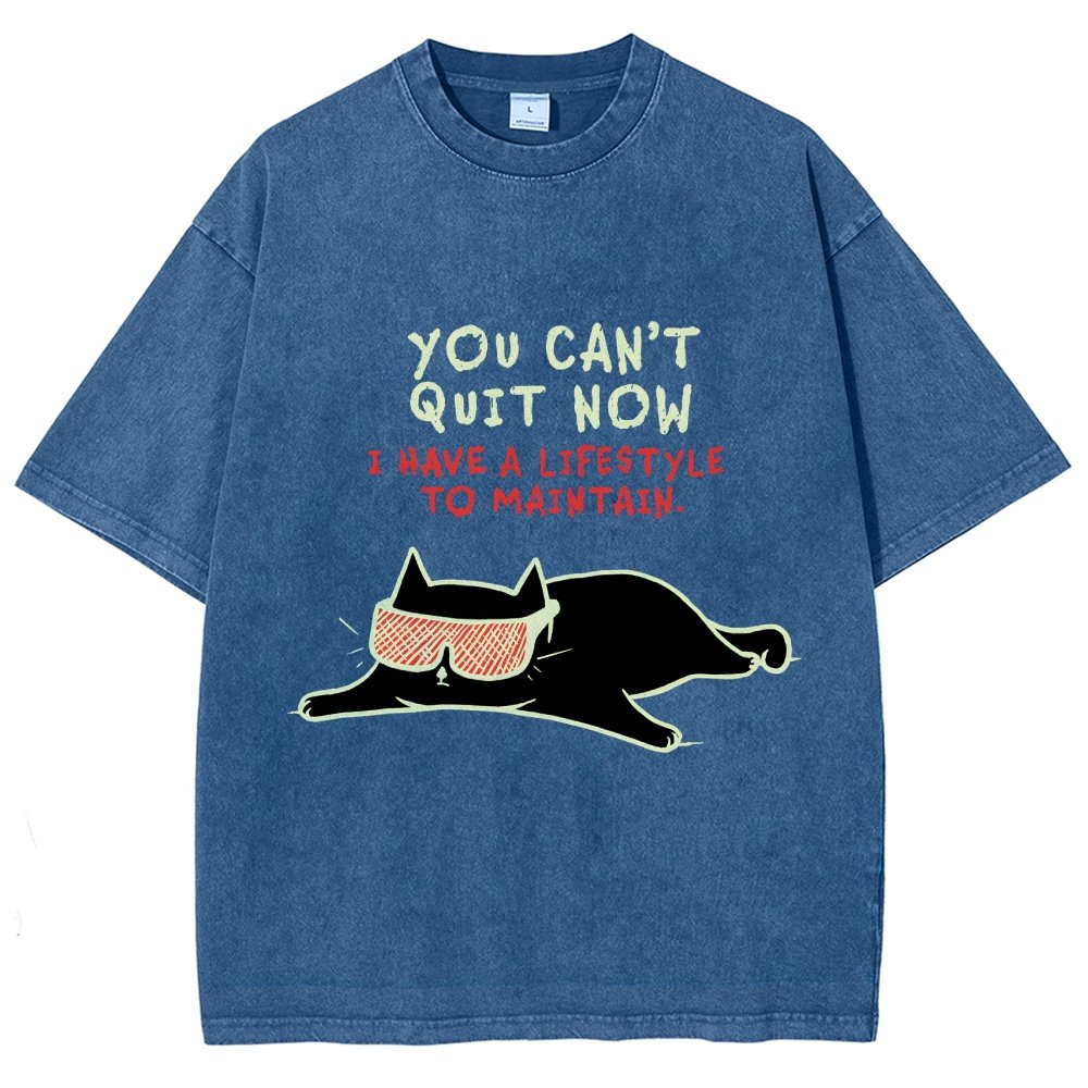 You Can't Quit Now Vintage Distressed T-shirt