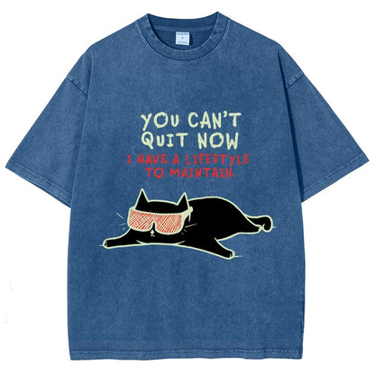 You Can't Quit Now Vintage Distressed T-shirt