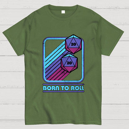 RPG Vintage Born To Roll Geek T-Shirt
