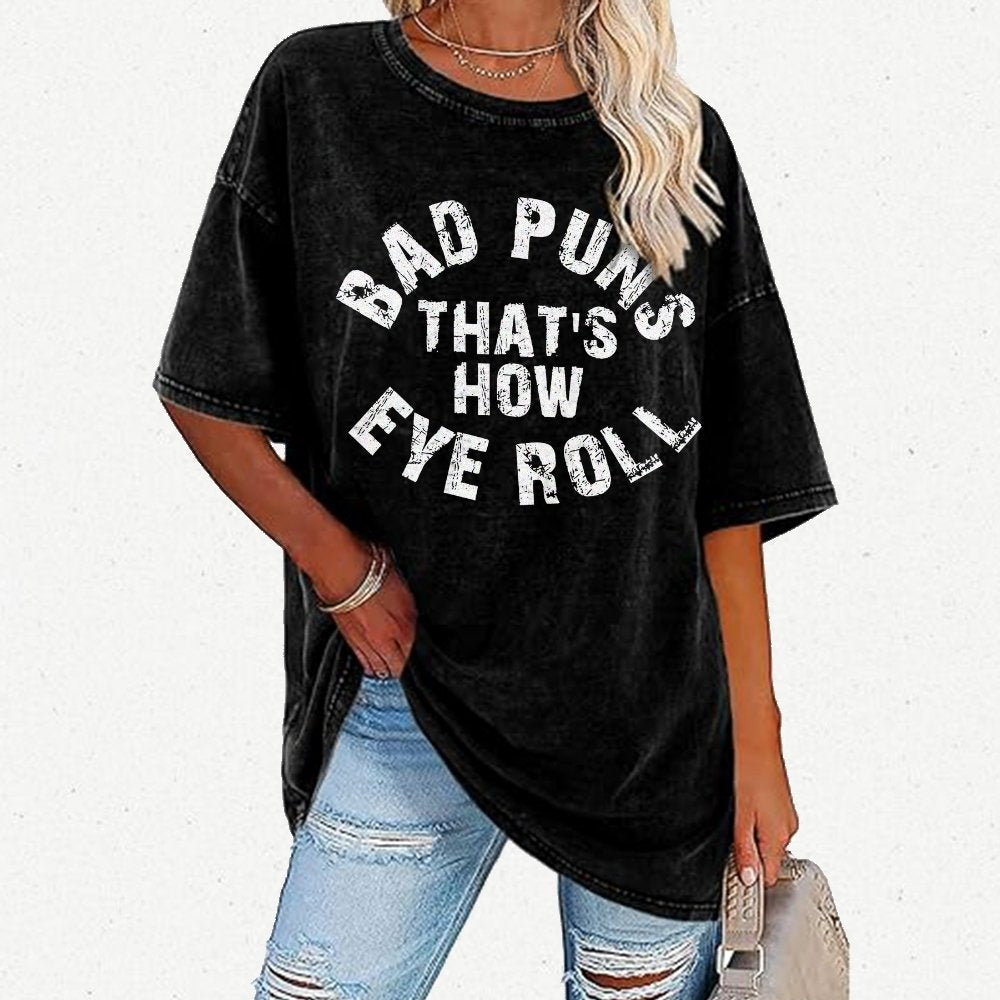 Eye Roll Vintage Distressed T-shirt