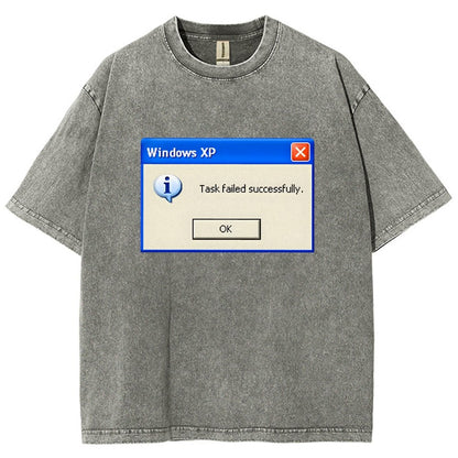 Task Failed Successfully Vintage Distressed T-shirt