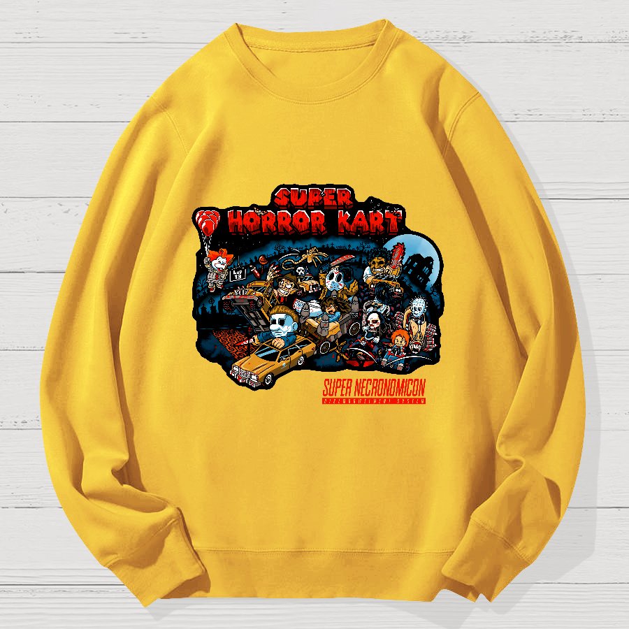 Super Horror Kart Geek Cotton Sweatshirt