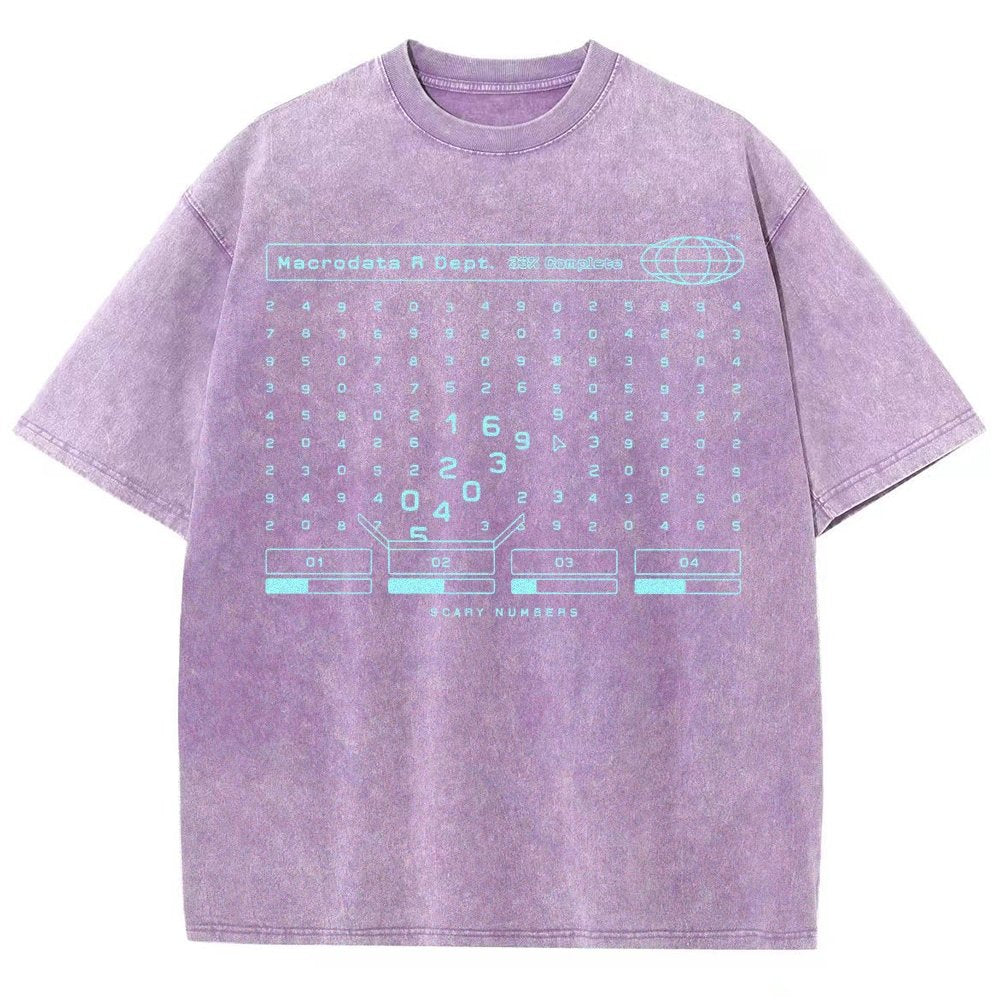 Scary Numbers Vintage Distressed T-shirt