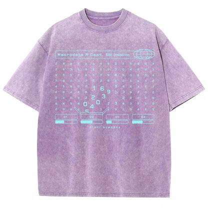 Scary Numbers Vintage Distressed T-shirt