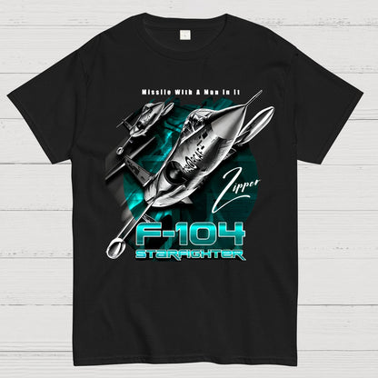 F-104 Starfighter USAF Supersonic Fighter Geek T-Shirt