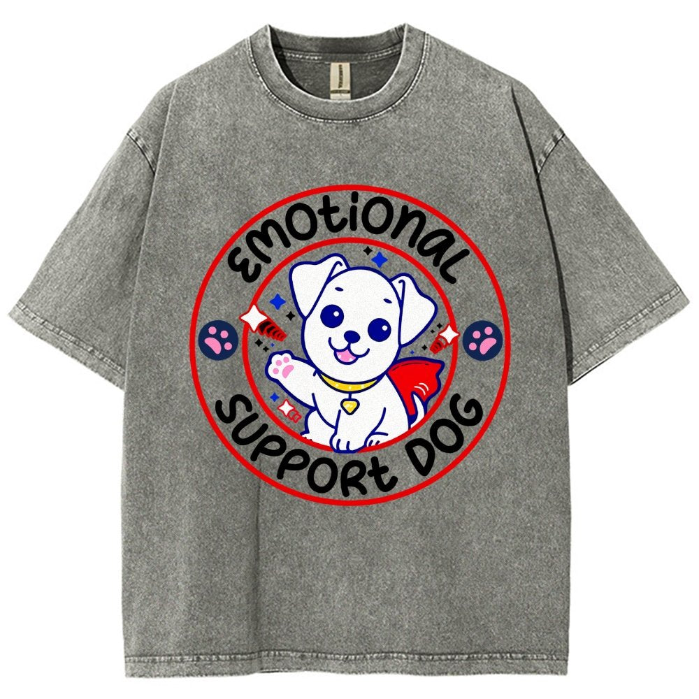 Emotional Support Dog Vintage Distressed T-shirt