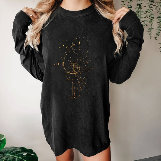 Fibonacci Washed Long Sleeve Tee