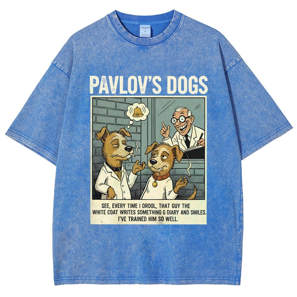 Pavlov's Dogs Art Print Vintage Distressed T-shirt