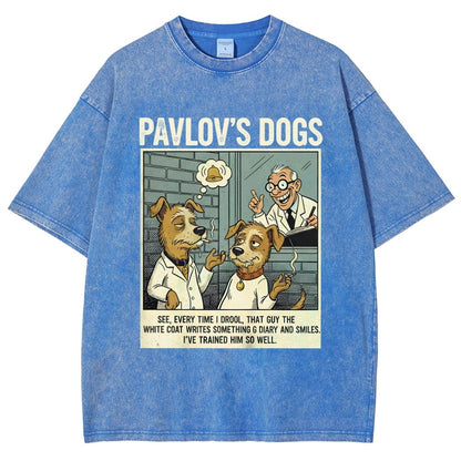 Pavlov's Dogs Art Print Vintage Distressed T-shirt