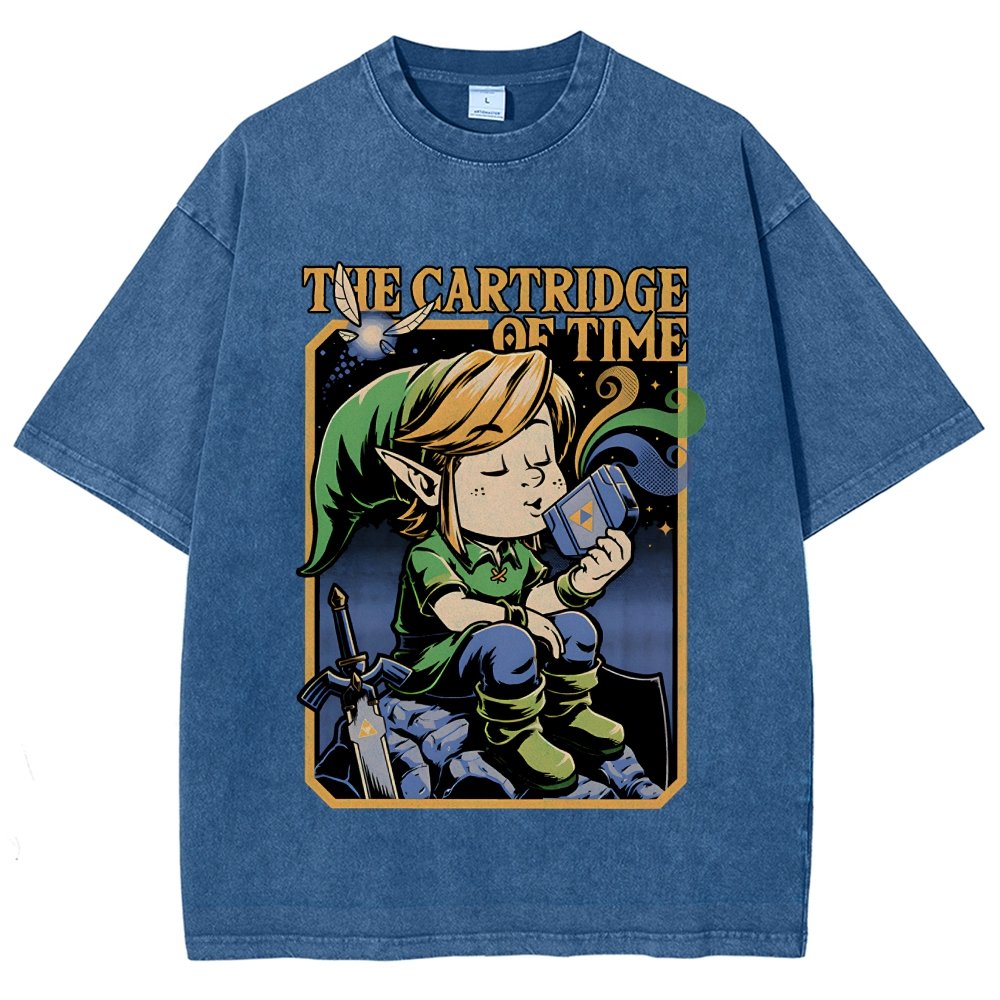 Vintage Game Elf Vintage Distressed T-shirt