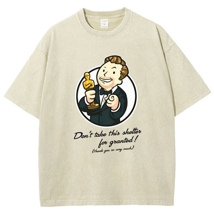 Black Cat Under The Sakura Vintage Distressed T-shirt