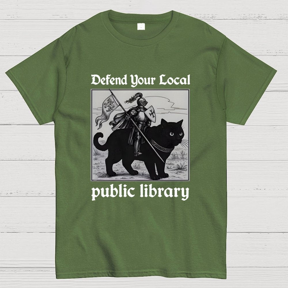 Defend Your Local public library Geek T-Shirt