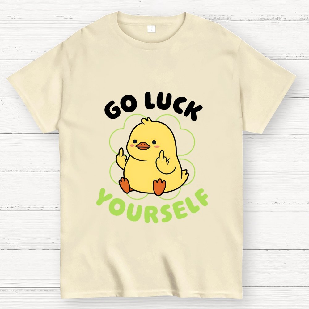Go Luck Yourself Duck Geek T-Shirt