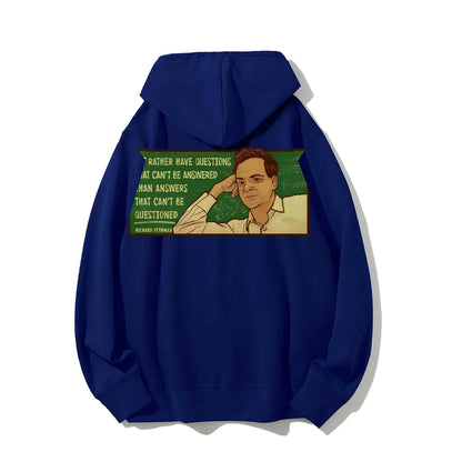 Feynman Science Printed Back Cotton Hoodie