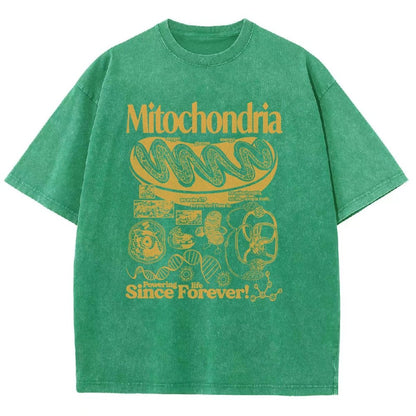Mitochondria Vintage Science Vintage Distressed T-shirt