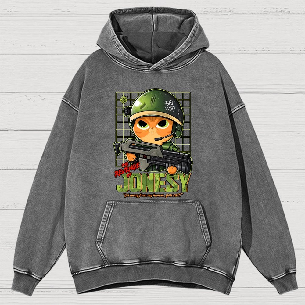 The Revenge Of Jonesy Vintage Distressed Hoodie
