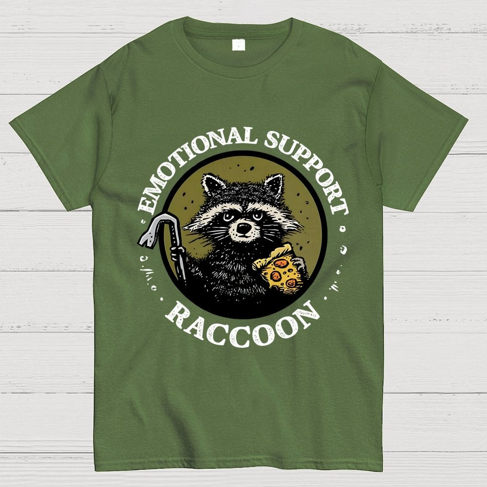 Emotional Support Raccoon Geek T-Shirt