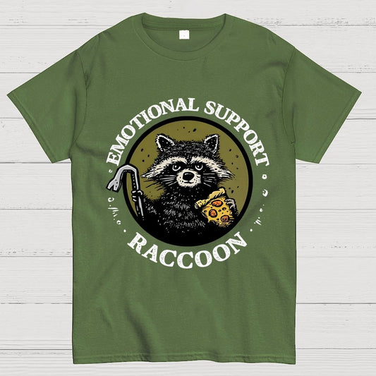 Emotional Support Raccoon Geek T-Shirt