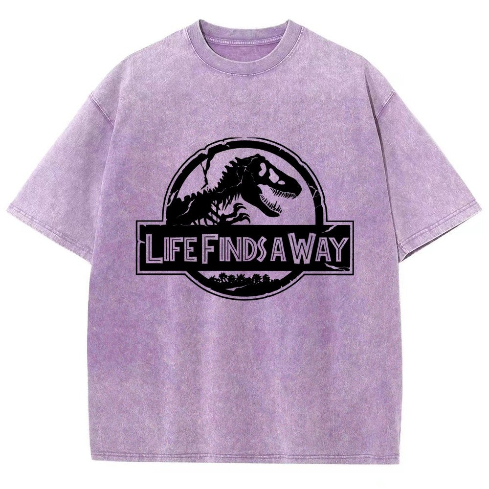 Life Finds A Way Vintage Distressed T-shirt