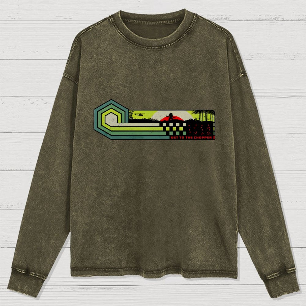 Get To The Chopper Washed Long Sleeve Tee